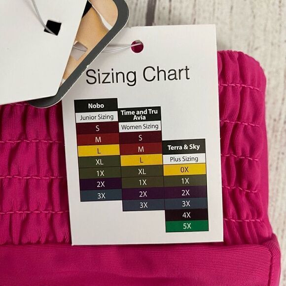 Time & Tru women 3X 24W-26W mid rise pull on bikini bottoms pink brand new - Picture 3 of 8